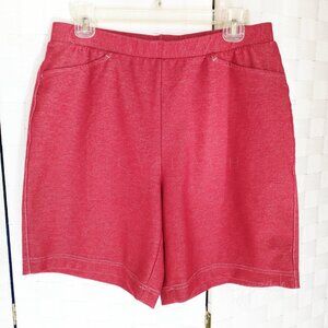Weekenders Shorts Medium Red Vintage 90s High Rise Coastal Grandma Lagenlook
